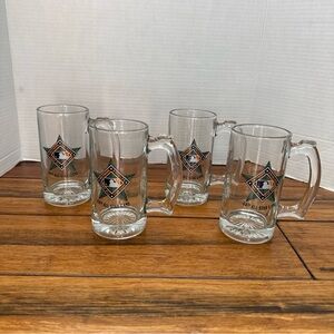 Set Of 4 - 1993 64TH All-Star Game Camden Yard Baltimore Orioles 12oz Glass Mug